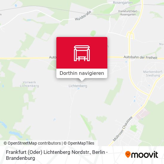 Frankfurt (Oder) Lichtenberg Nordstr. Karte