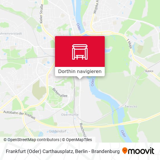 Frankfurt (Oder) Carthausplatz Karte