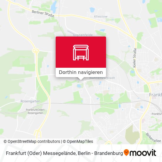 Frankfurt (Oder) Messegelände Karte