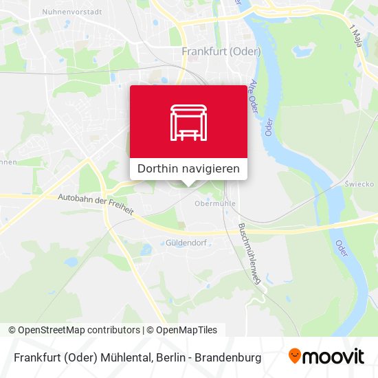 Frankfurt (Oder) Mühlental Karte