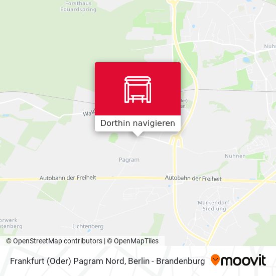 Frankfurt (Oder) Pagram Nord Karte