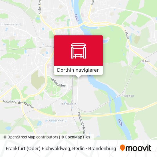 Frankfurt (Oder) Eichwaldweg Karte