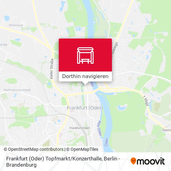 Frankfurt (Oder) Topfmarkt / Konzerthalle Karte