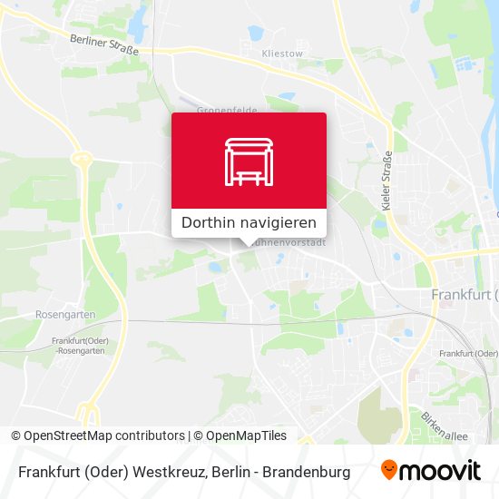 Frankfurt (Oder) Westkreuz Karte