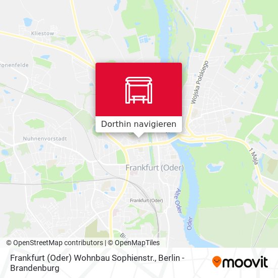 Frankfurt (Oder) Wohnbau Sophienstr. Karte