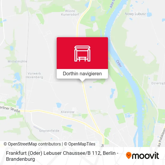 Frankfurt (Oder) Lebuser Chaussee / B 112 Karte