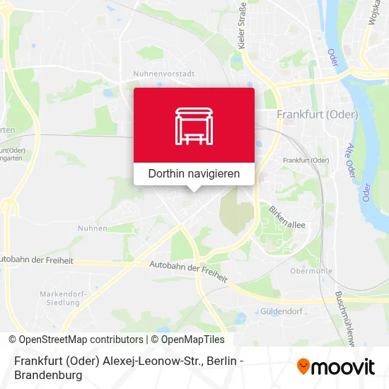 Frankfurt (Oder) Alexej-Leonow-Str. Karte