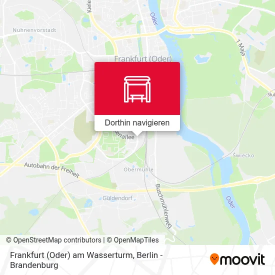 Frankfurt (Oder) am Wasserturm Karte