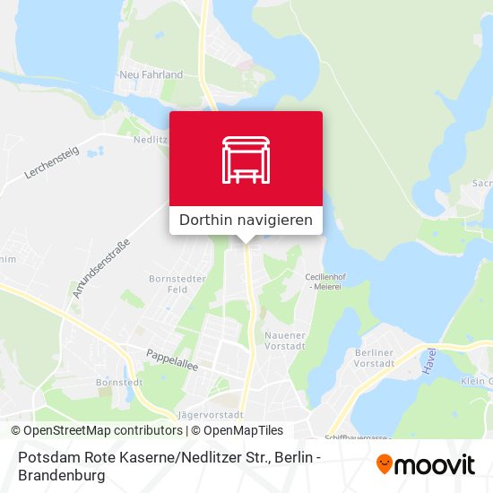Potsdam Rote Kaserne / Nedlitzer Str. Karte