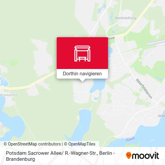 Potsdam Sacrower Allee/ R.-Wagner-Str. Karte