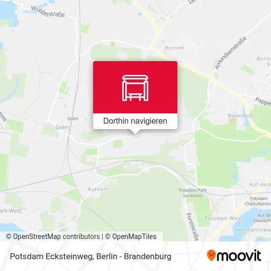 Potsdam Ecksteinweg Karte