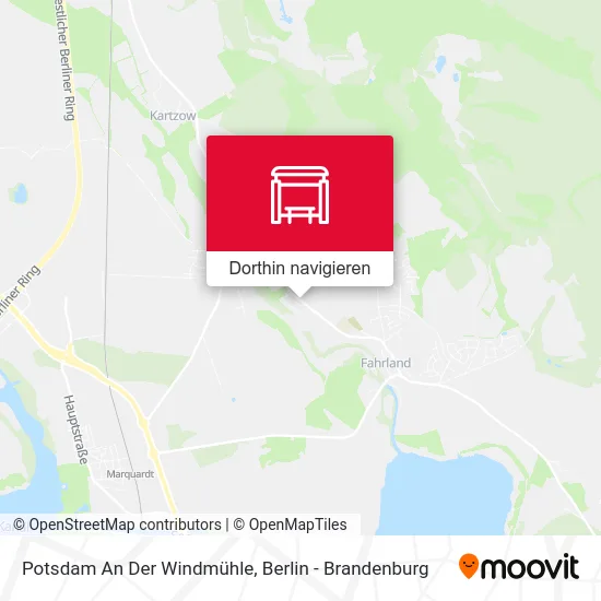 Potsdam An Der Windmühle Karte