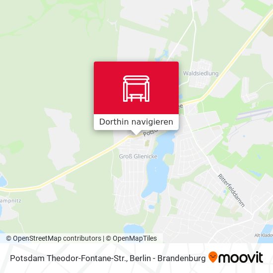 Potsdam Theodor-Fontane-Str. Karte