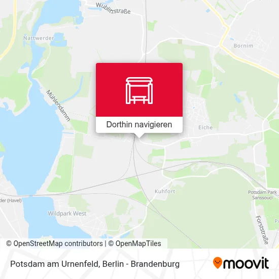 Potsdam am Urnenfeld Karte