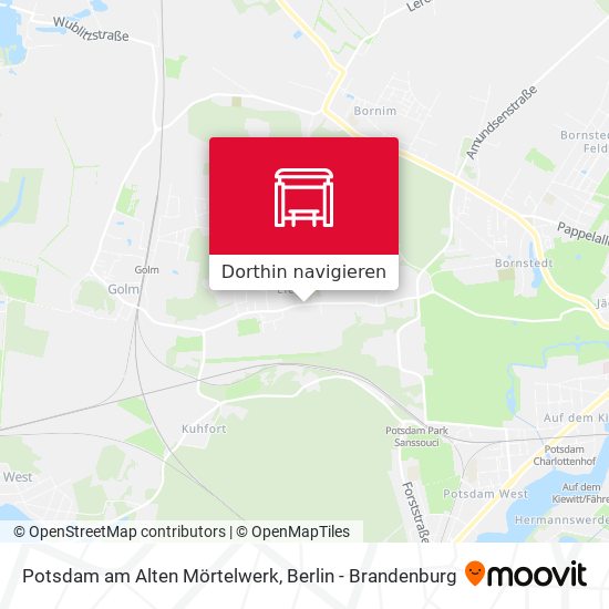 Potsdam am Alten Mörtelwerk Karte