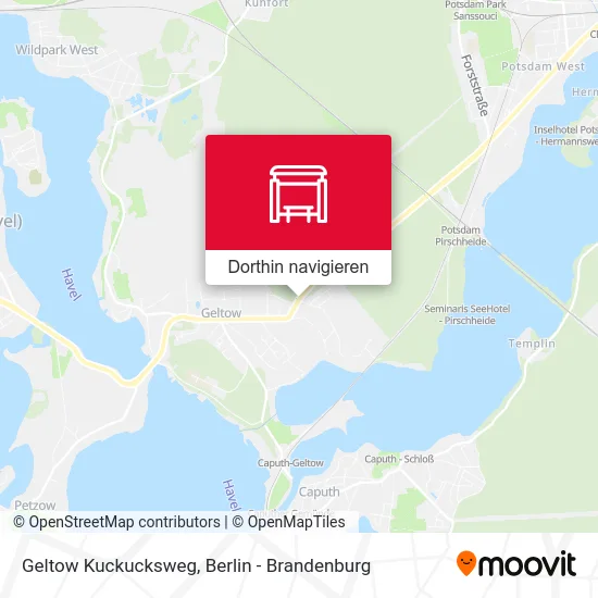 Geltow Kuckucksweg Karte