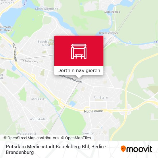 Potsdam Medienstadt Babelsberg Bhf Karte