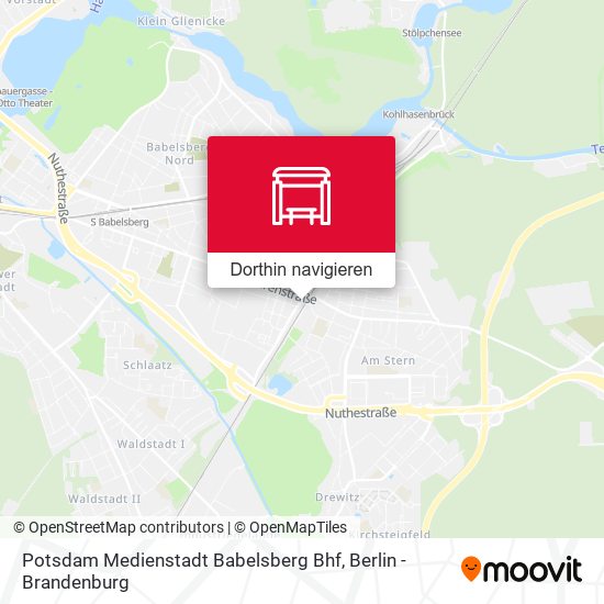 Potsdam Medienstadt Babelsberg Bhf Karte
