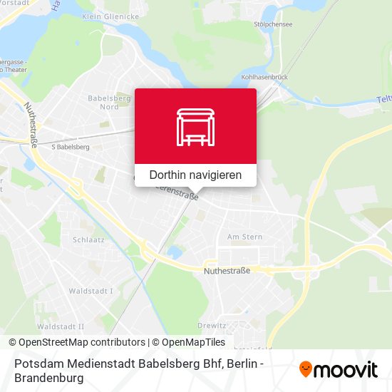 Potsdam Medienstadt Babelsberg Bhf Karte