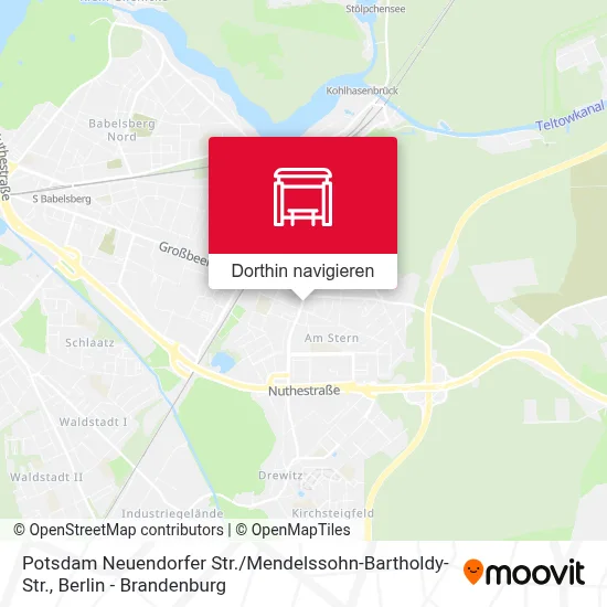 Potsdam Neuendorfer Str. / Mendelssohn-Bartholdy-Str. Karte
