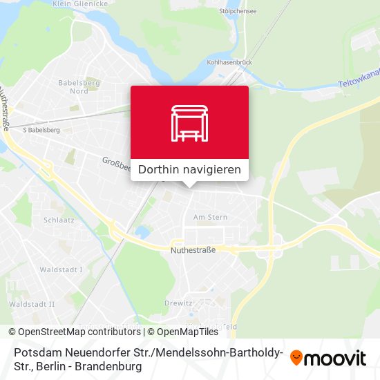 Potsdam Neuendorfer Str. / Mendelssohn-Bartholdy-Str. Karte