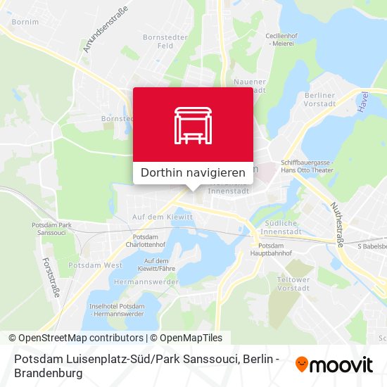 Potsdam Luisenplatz-Süd / Park Sanssouci Karte