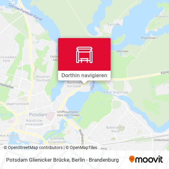 Potsdam Glienicker Brücke Karte