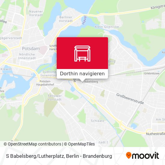 S Babelsberg/Lutherplatz Karte