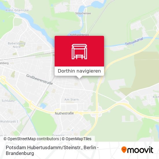 Potsdam Hubertusdamm/Steinstr. Karte