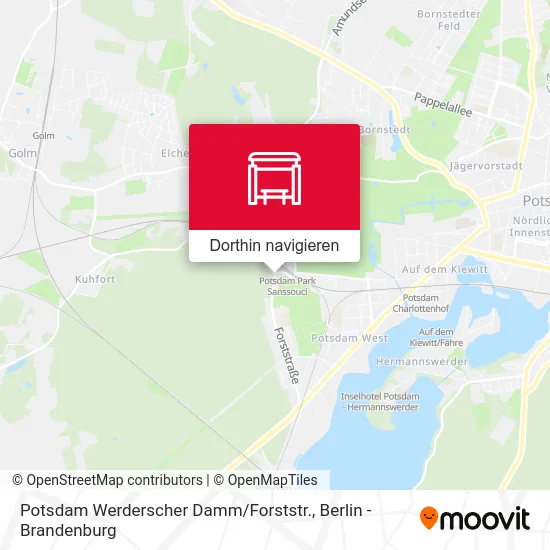 Potsdam Werderscher Damm / Forststr. Karte