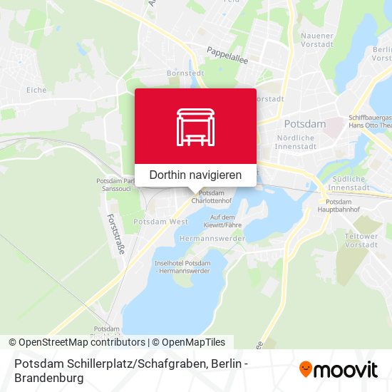 Potsdam Schillerplatz / Schafgraben Karte