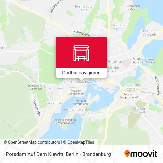 Potsdam Auf Dem Kiewitt Karte