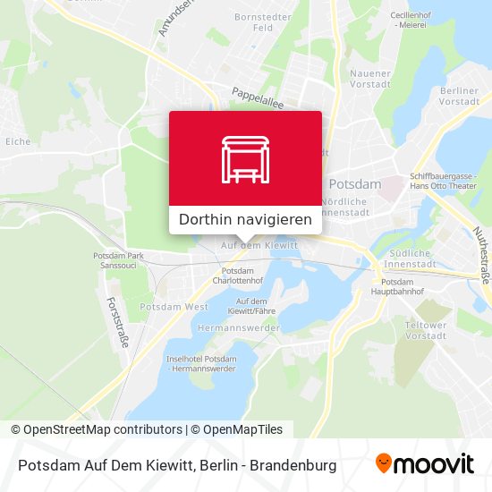Potsdam Auf Dem Kiewitt Karte