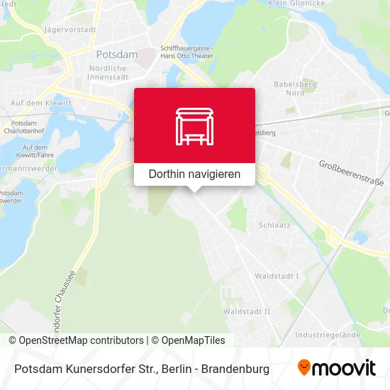 Potsdam Kunersdorfer Str. Karte