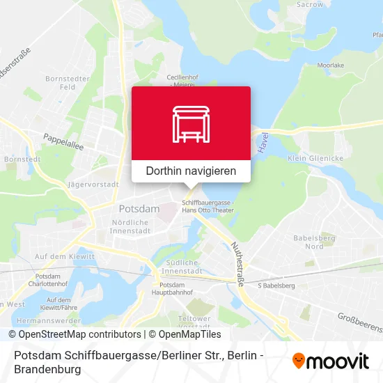Potsdam Schiffbauergasse / Berliner Str. Karte