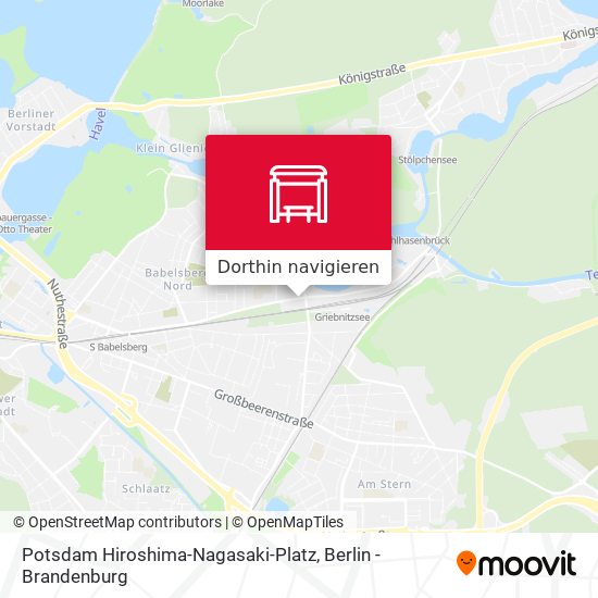 Potsdam Hiroshima-Nagasaki-Platz Karte