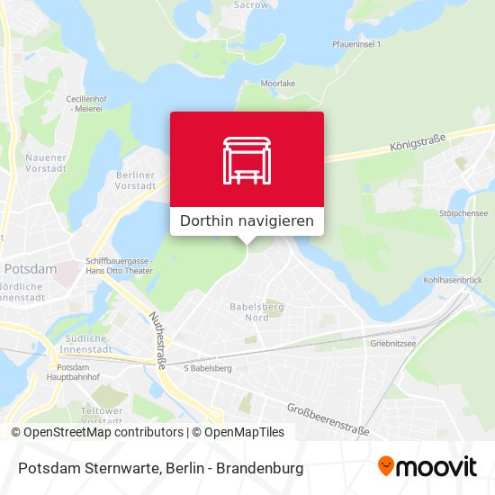 Potsdam Sternwarte Karte