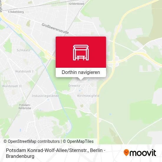 Potsdam Konrad-Wolf-Allee / Sternstr. Karte