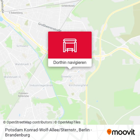 Potsdam Konrad-Wolf-Allee / Sternstr. Karte