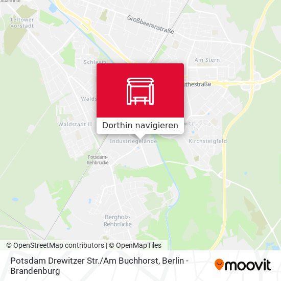 Potsdam Drewitzer Str. / Am Buchhorst Karte