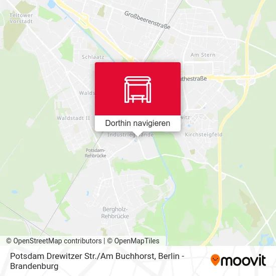Potsdam Drewitzer Str. / Am Buchhorst Karte