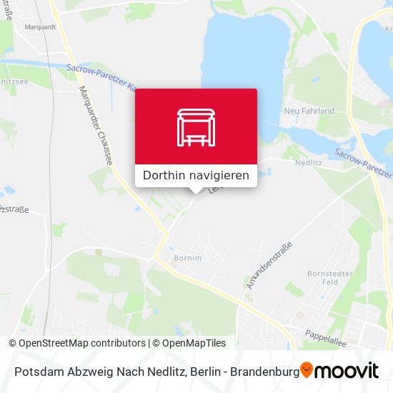 Potsdam Abzweig Nach Nedlitz Karte