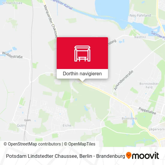 Potsdam Lindstedter Chaussee Karte