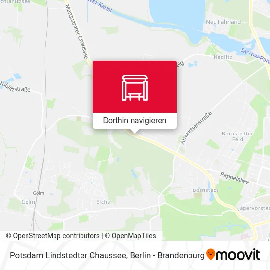 Potsdam Lindstedter Chaussee Karte
