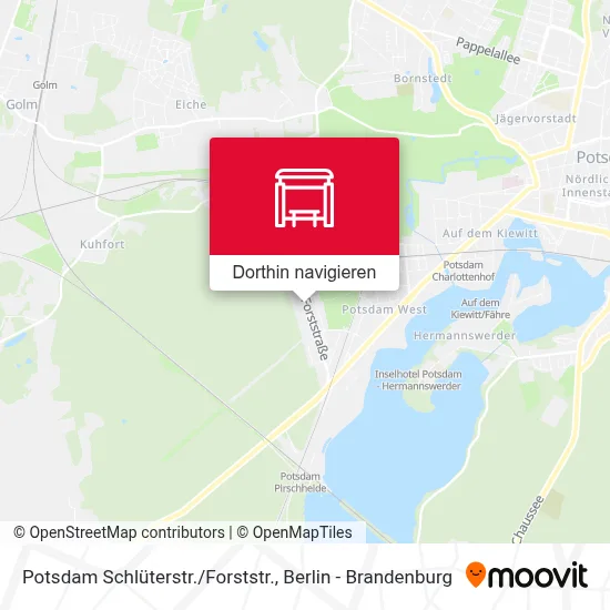 Potsdam Schlüterstr./Forststr. Karte