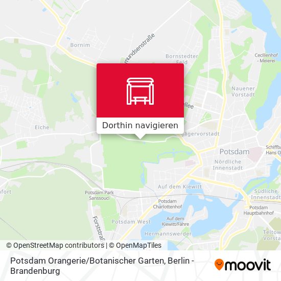 Potsdam Orangerie / Botanischer Garten Karte