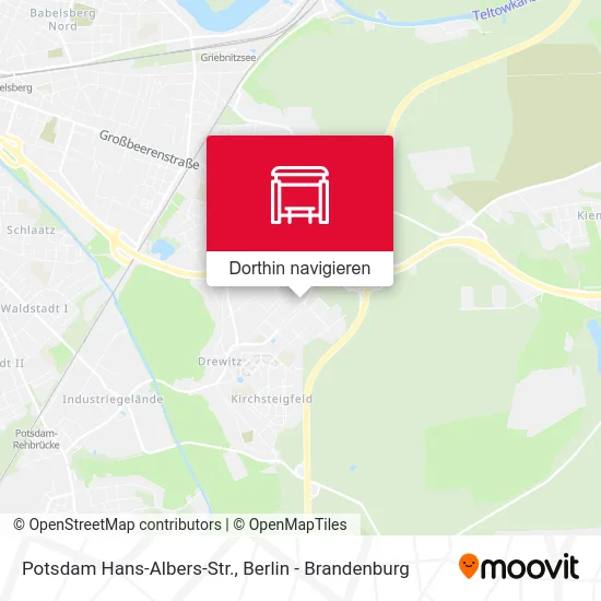 Potsdam Hans-Albers-Str. Karte