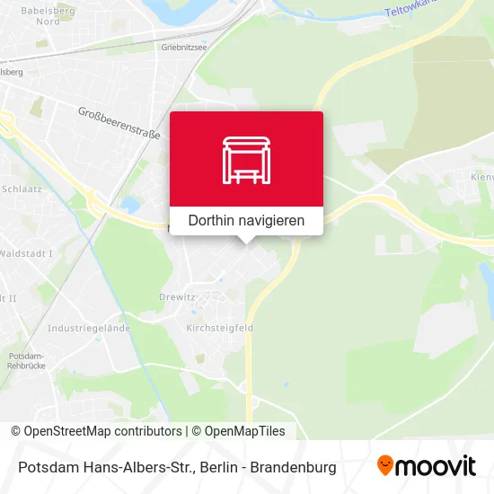 Potsdam Hans-Albers-Str. Karte