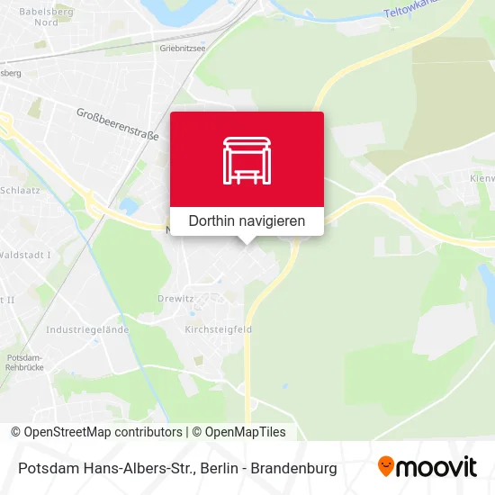 Potsdam Hans-Albers-Str. Karte