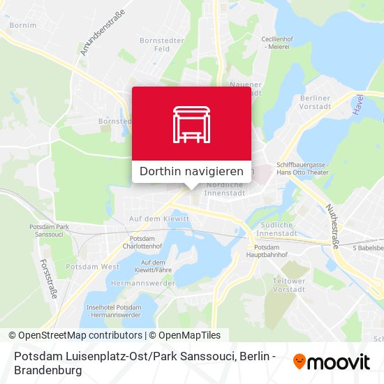 Potsdam Luisenplatz-Ost / Park Sanssouci Karte